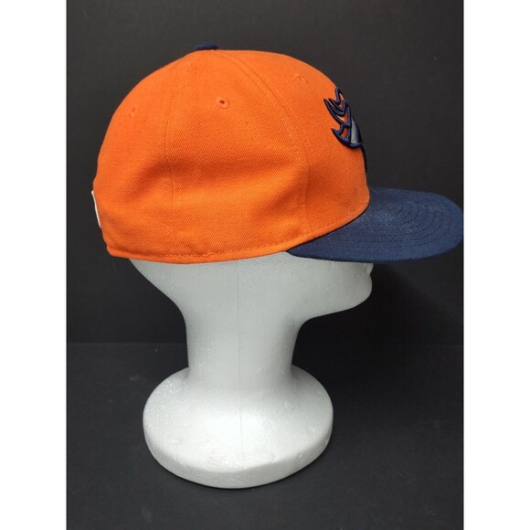 Denver Broncos New Era Fitted Hat Cap Orange Size 6 7/8 - Picture 5 of 9